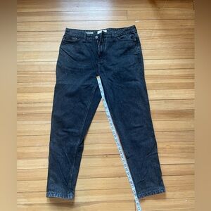 Pull&Bear Black Straight Leg Mens Jeans